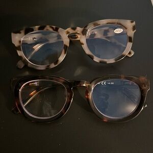 2 Blue light blocking Readers Magnifying Glasses